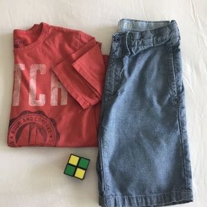 Boys chambray twill shorts